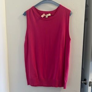 Pink sweater vest